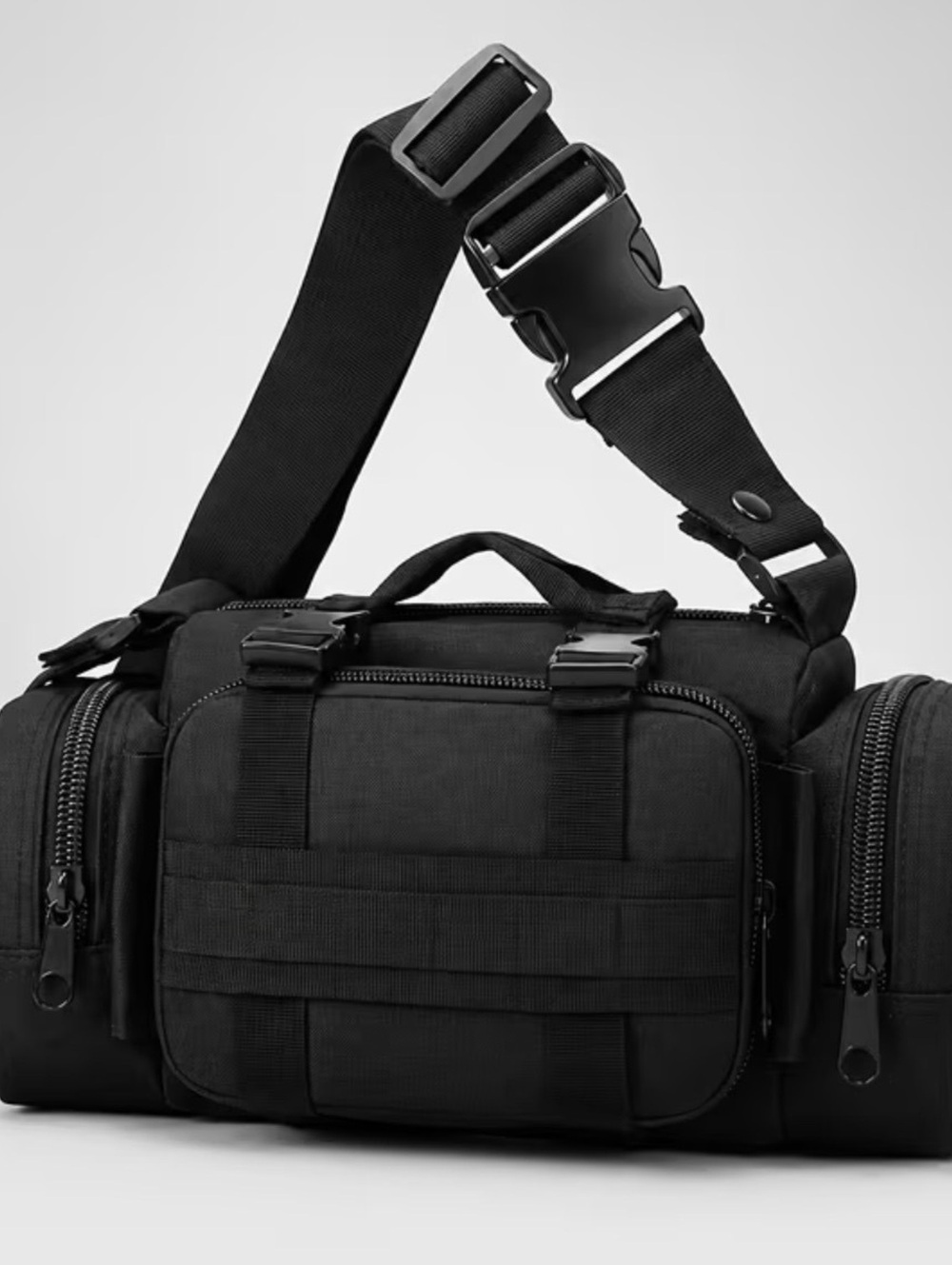 New -Sporty -Multifunctional -Tactical Mini Duffel -Black